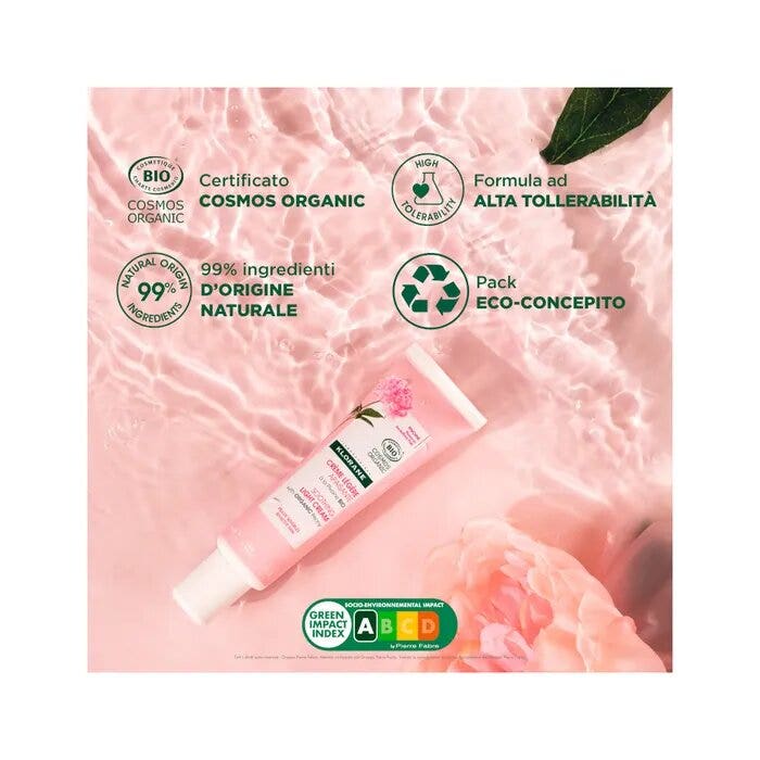 Klorane Crema Ricca Lenitiva alla Peonia Bio Pelle Sensibile/Secca 40ml