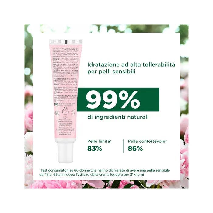 Klorane Crema Ricca Lenitiva alla Peonia Bio Pelle Sensibile/Secca 40ml