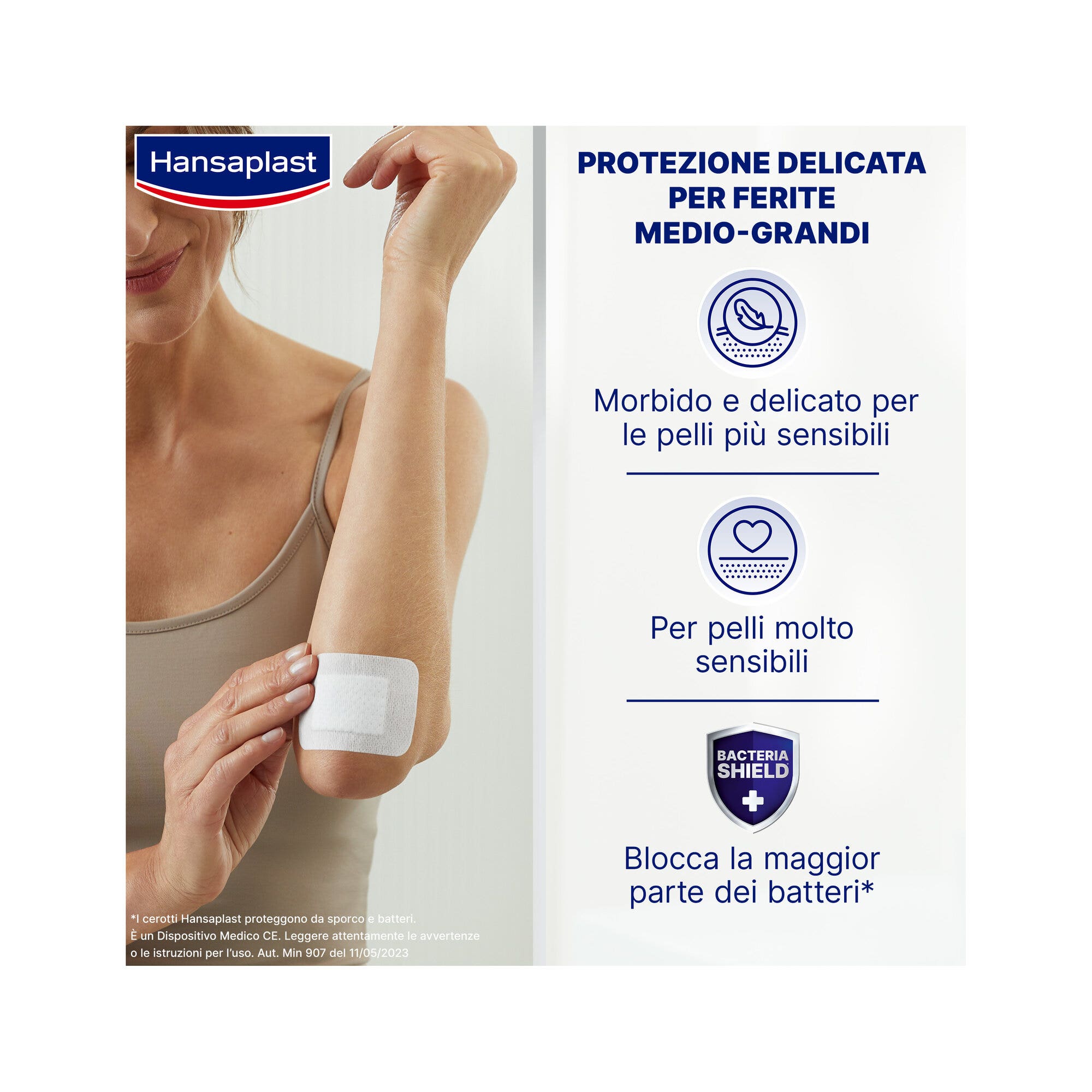 Hansaplast Cerotti Ultra Sensitive XL Morbidi E Delicati Per Pelli Molto Sensibili 5 Pezzi