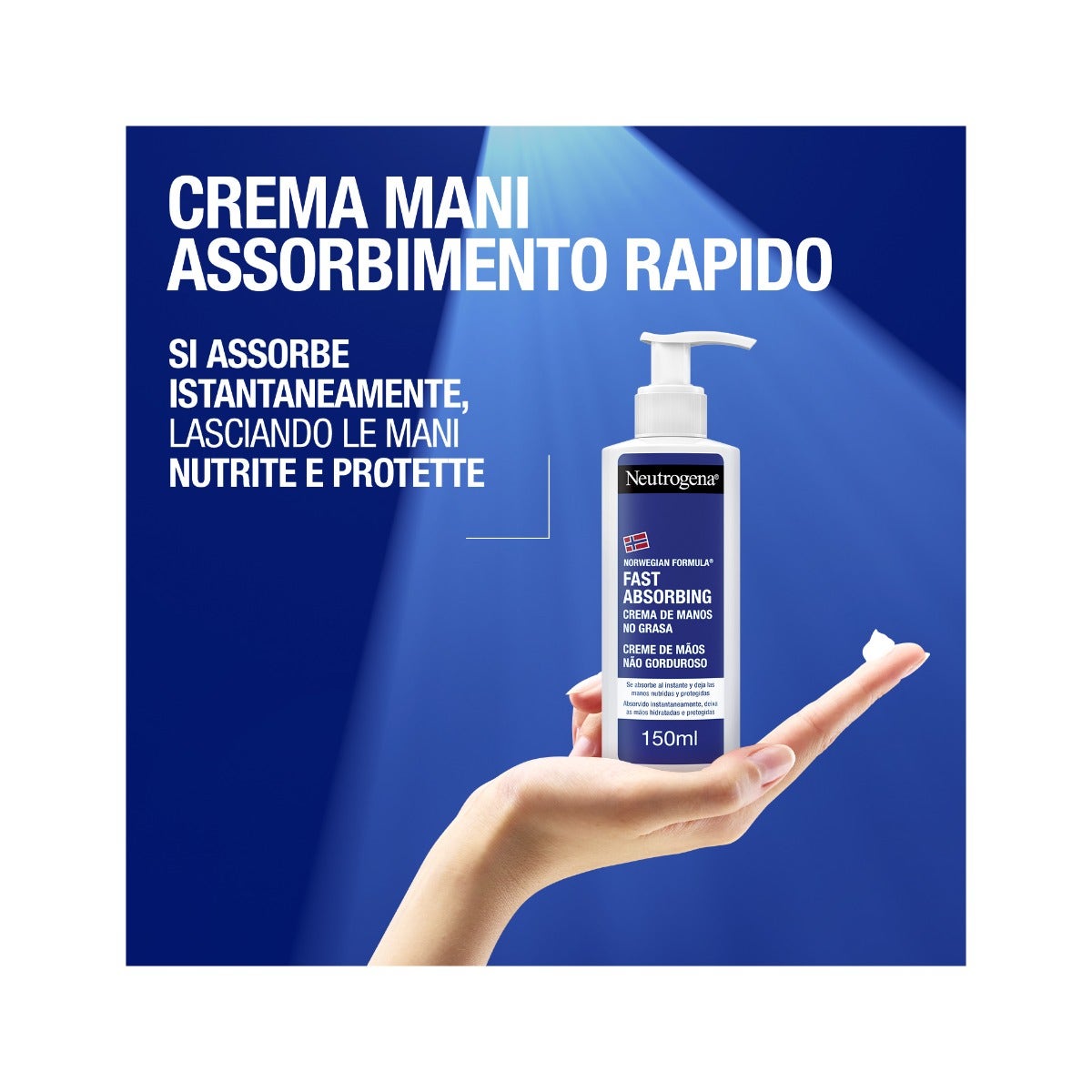 Neutrogena Crema Mani con Formula Norvegese ad Assorbimento Rapido 150ml