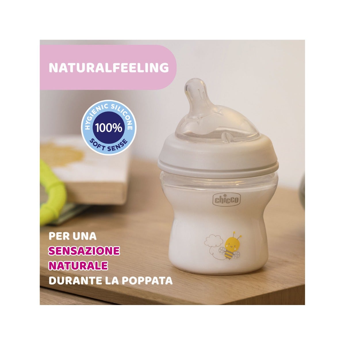 Chicco Biberon Natural Feeling Débit Lent 150 ml 0 Mois+