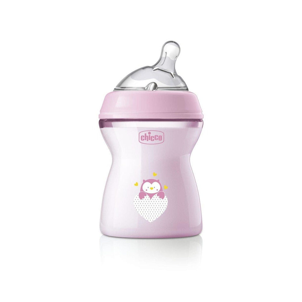 Chicco Biberon Natural Feeling Débit moyen 2 mois+ Fille 250 ml