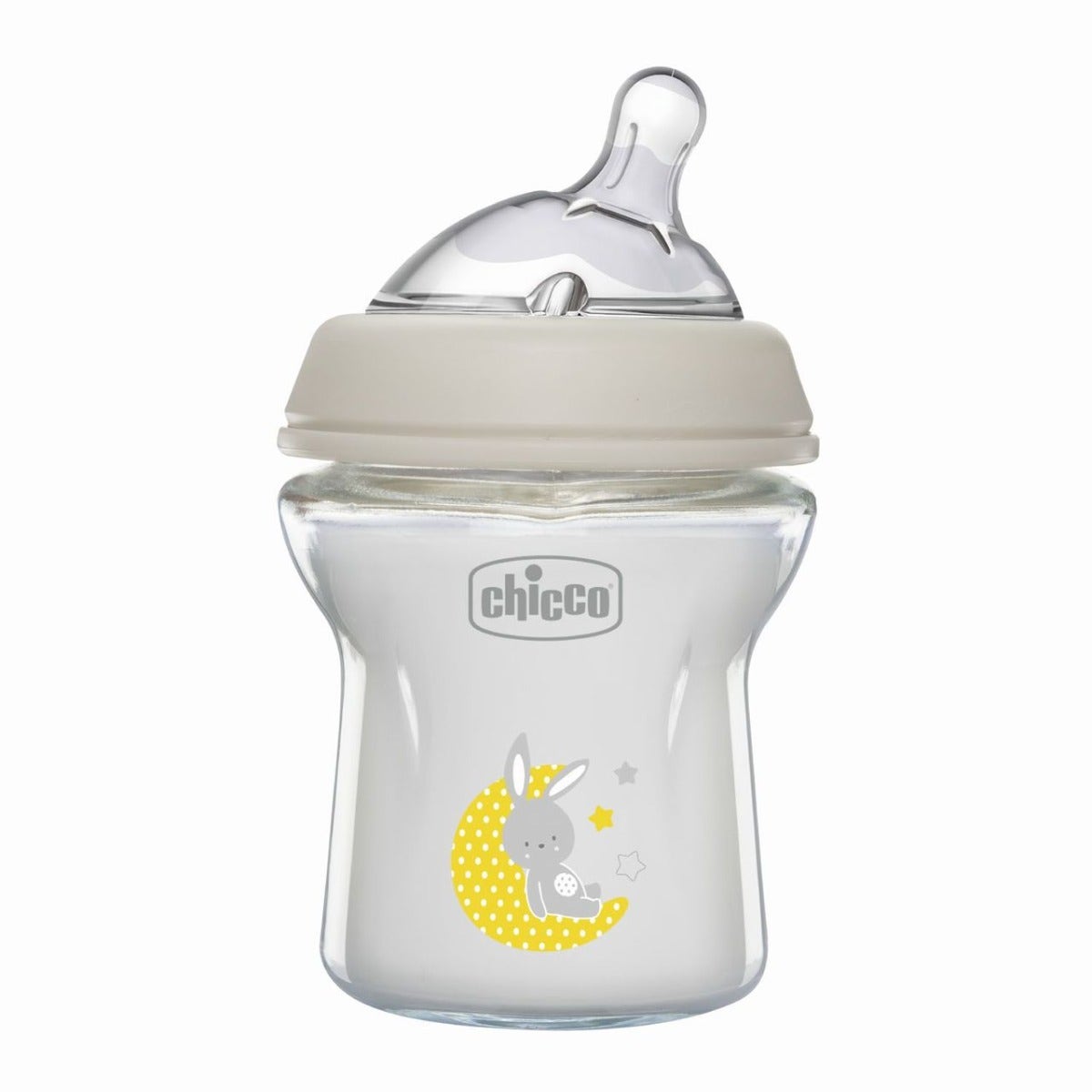 Chicco Biberon en verre Natural Feeling débit lent 0 mois+ 150 ml