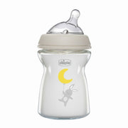 Chicco Biberon en verre Natural Feeling à débit lent 250 ml 0M+