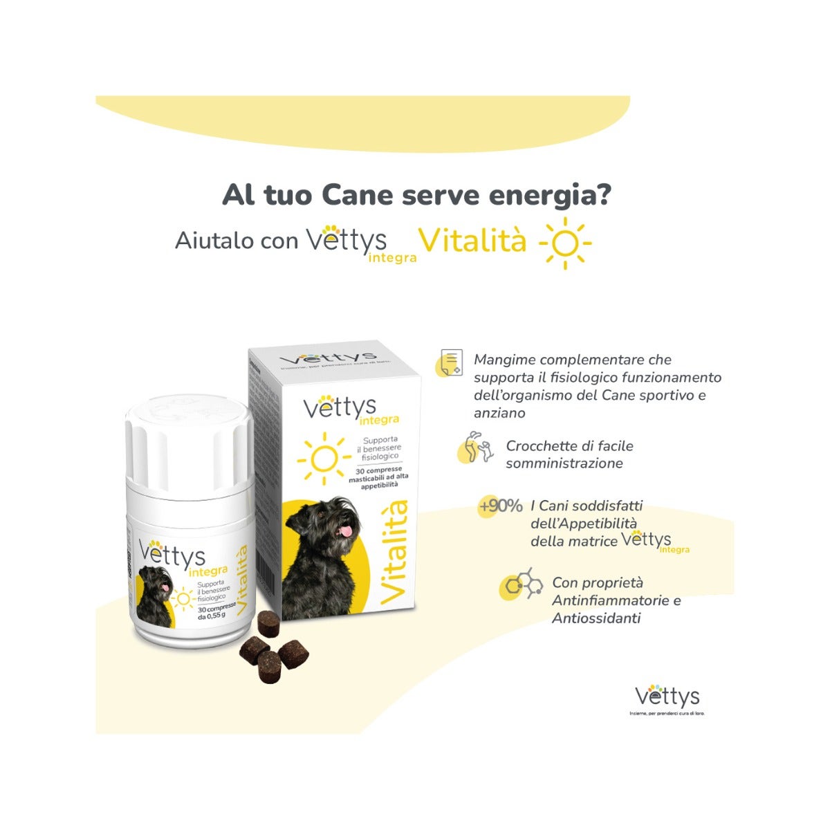 Vettys Integra Vitalità Per Cani 30 Compresse