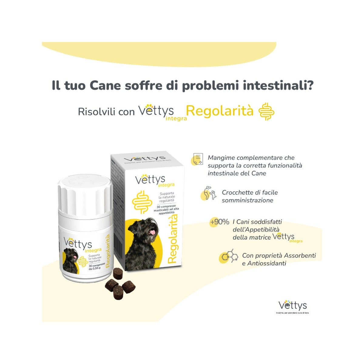 Vettys Integra Regolarità Per Cani 30 Compresse