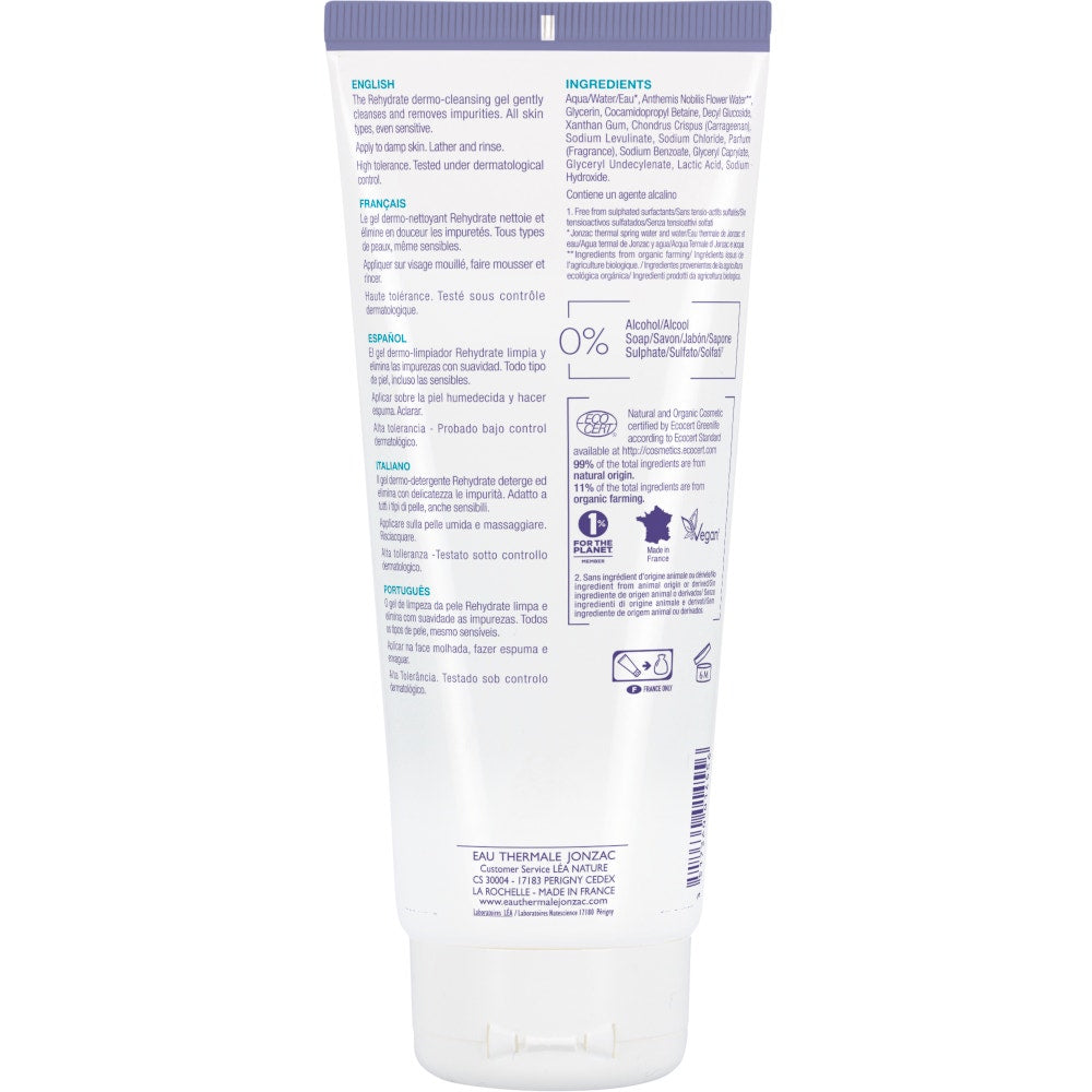 Eau Thermale Jonzac Gel Dermo Detergente Rehydrate Viso 200ml