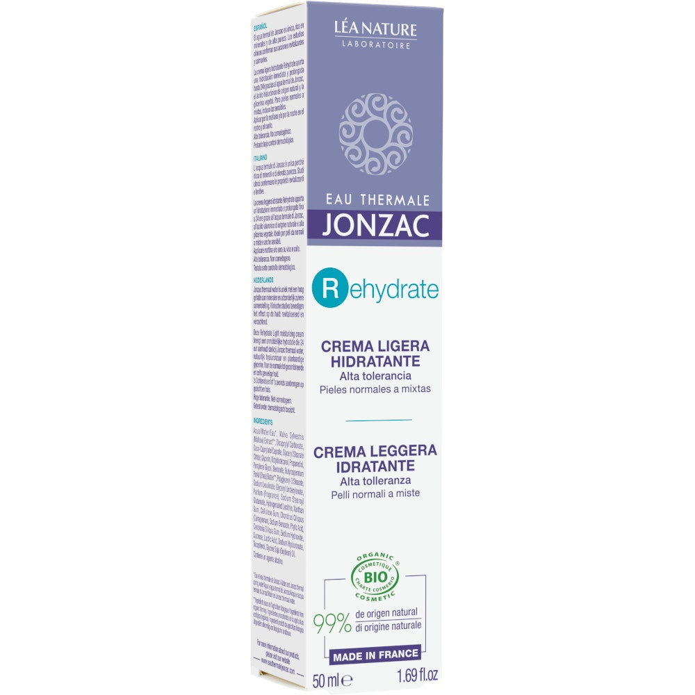 Eau Thermale Jonzac Crème Légère Hydratante Réhydratante Visage 50 ml