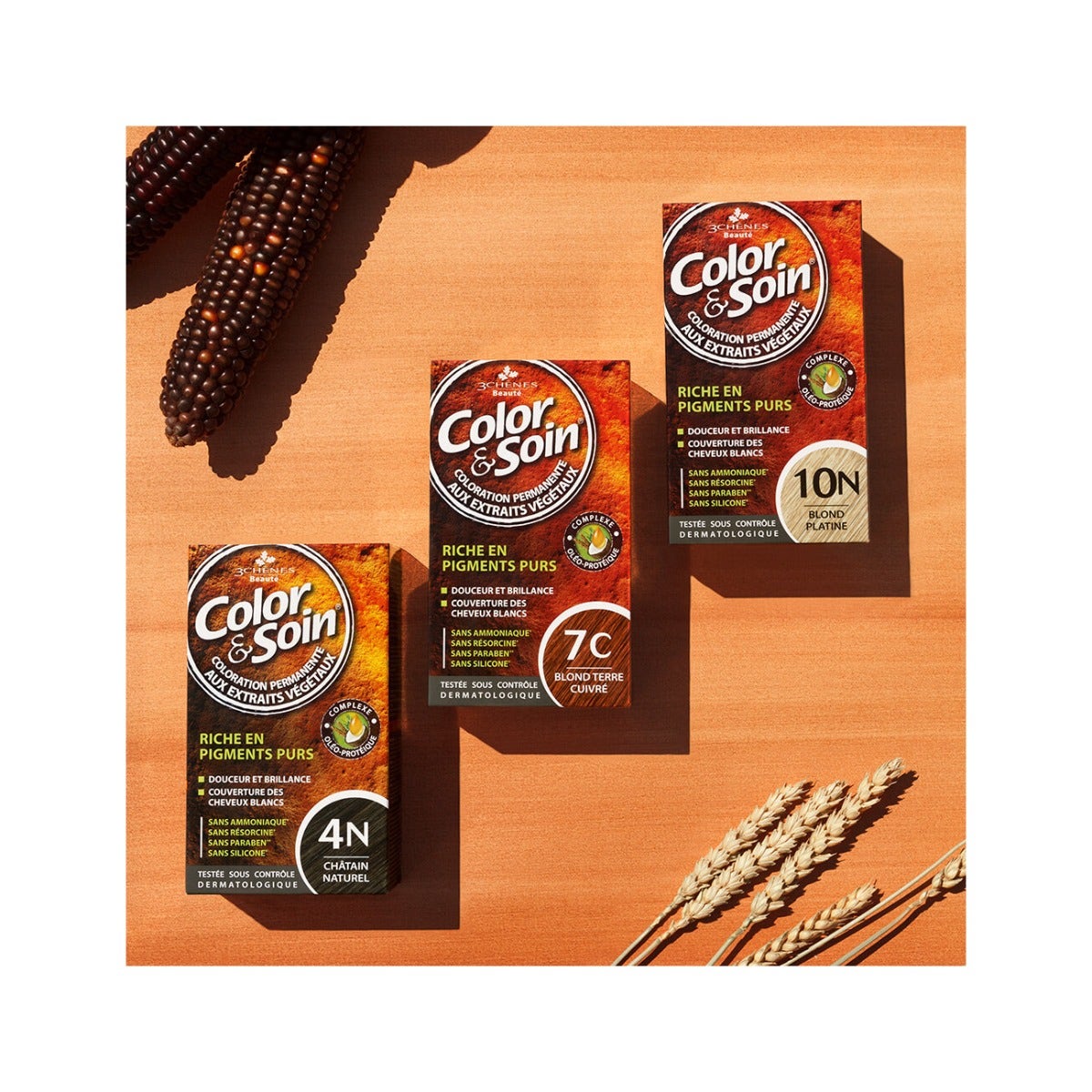 Les 3 Chenes Color & Soin Kit Tinta Capelli 8C Biondo Ramato