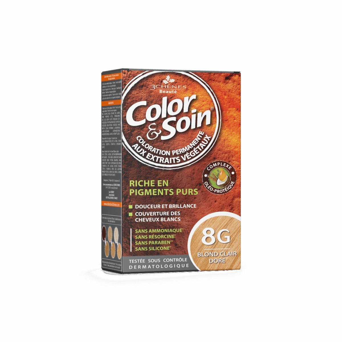 Les 3 Chenes Color & Soin Kit Tinta Capelli 8G Biondo Sabbia Dorato