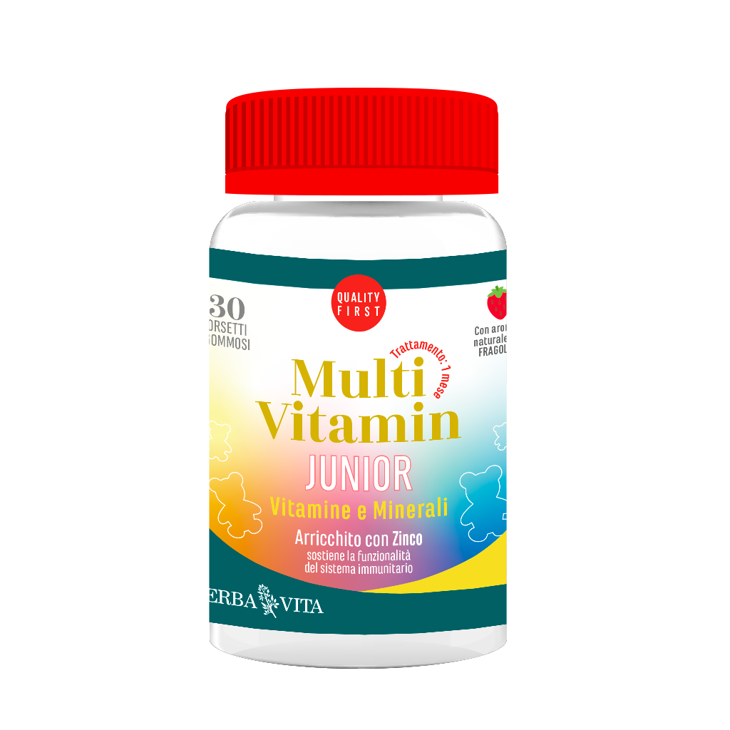 Erba Vita Multivitamin Junior Vitamines et minéraux 30 oursons gélifiés