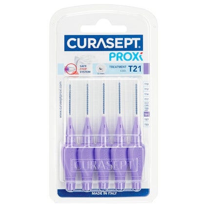 Curasept Brosse à dents Proxi Violet T21 6 pièces
