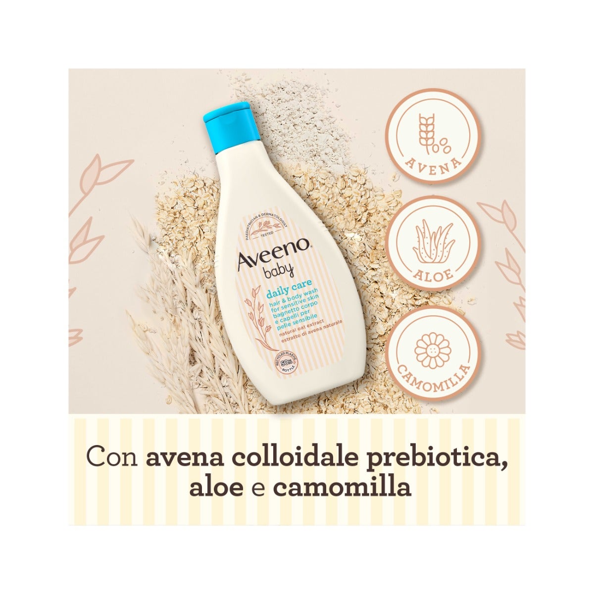 Aveeno Baby Daily Care Gel Douche Corps et Cheveux 250 ml