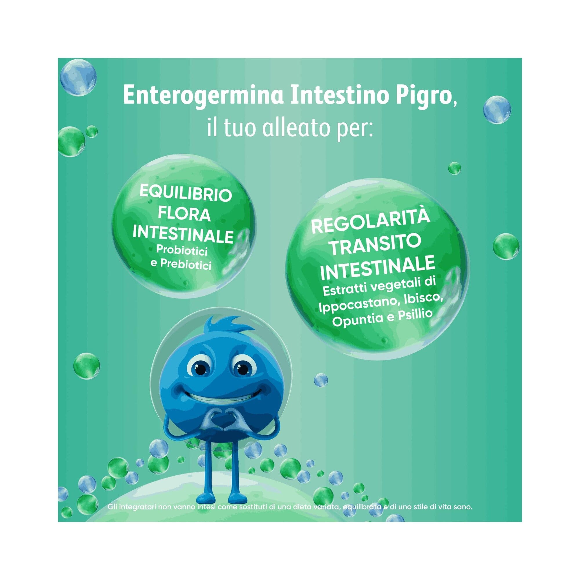 Enterogermina Intestin Paresseux Ferments Lactiques Probiotiques Prébiotiques Complément Alimentaire pour la Régularité Intestinale 20 Sachets