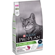 Purina Pro Plan Sterilised Optisavour Adult Croquettes pour chat au cabillaud et à la truite, sac de 1,5 kg