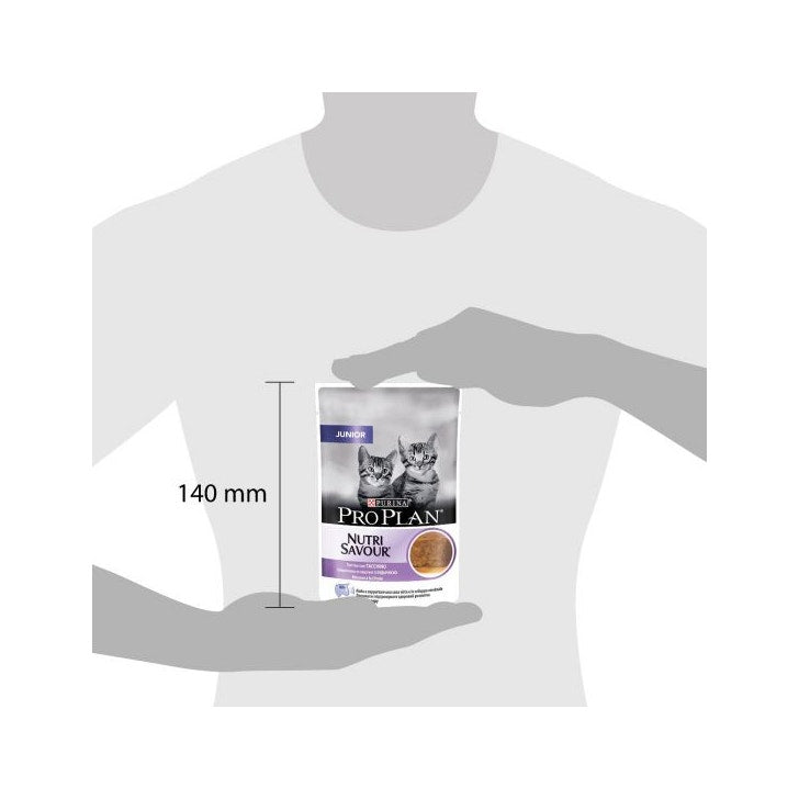 Purina Pro Plan Nutri Savour Junior Chat Morceaux de dinde en mousse Sachet 85 g