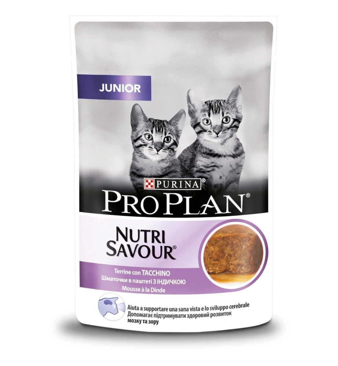 Purina Pro Plan Nutri Savour Junior Chat Morceaux de dinde en mousse Sachet 85 g