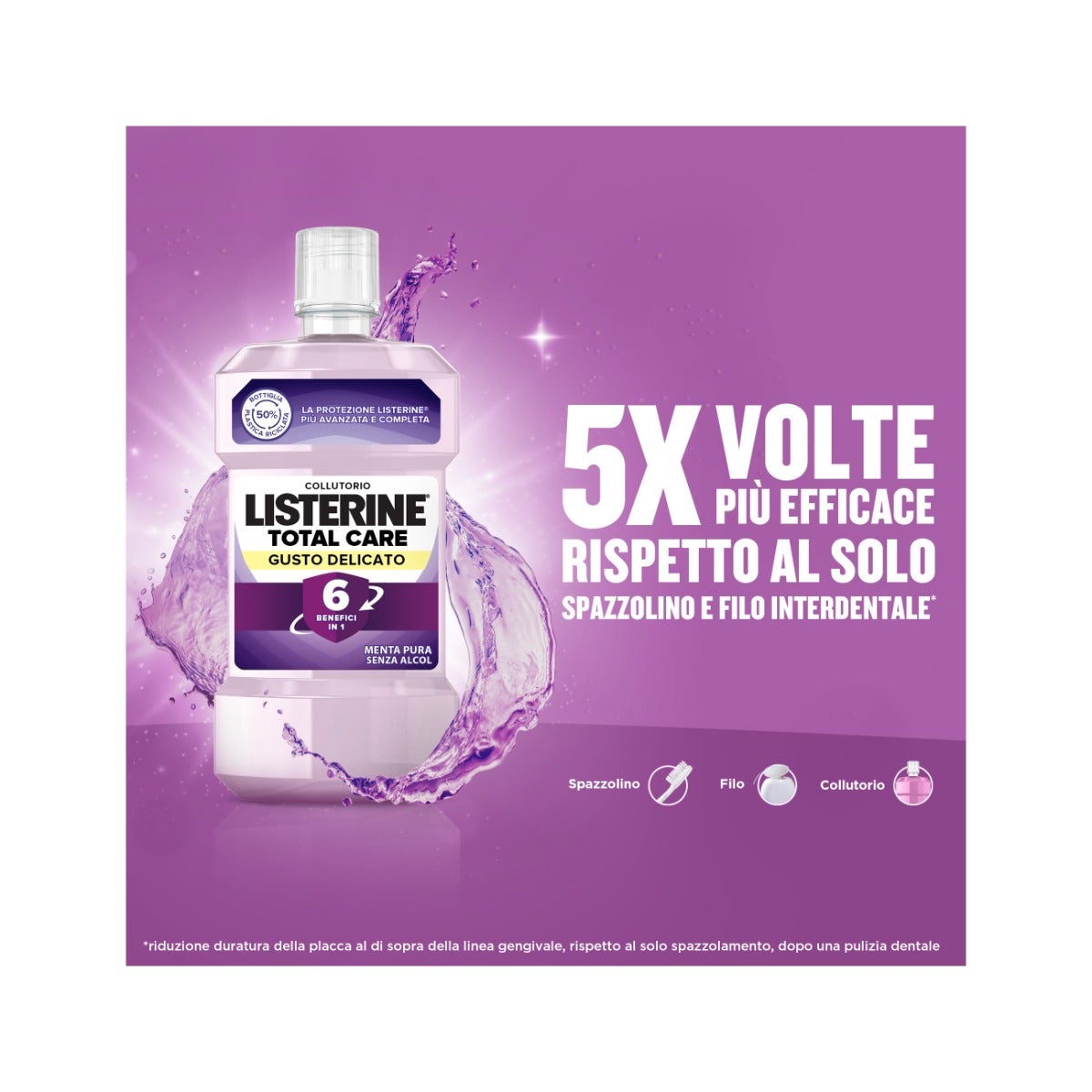 Listerine Total Care Goût Doux Bain de bouche 500 ml