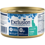 Exclusion Mediterraneo Monoprotein Noble Grain Nourriture humide au thon pour chats stérilisés 85 g