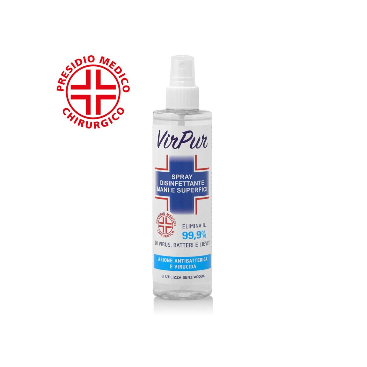 Virpur Spray désinfectant pour les mains et les surfaces 250 ml Efficace
