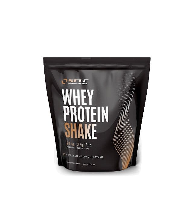 Self Omninutrition Whey Shake Sachet Chocolat et Noix de coco 1 kg