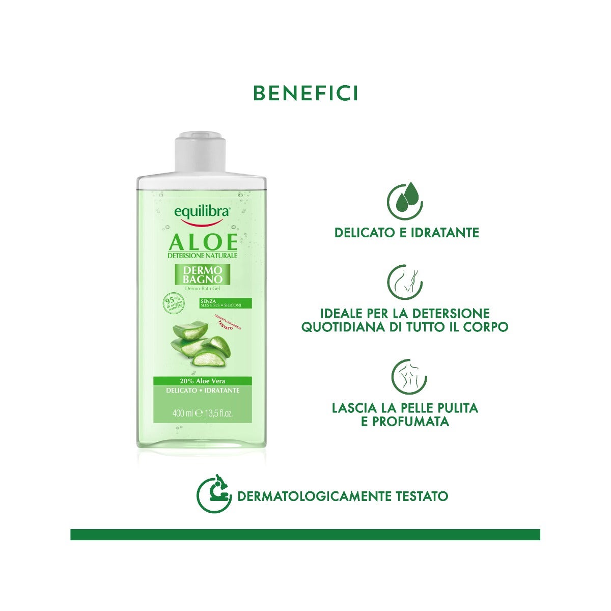Equilibra Aloe Dermo-Bagno 400ml