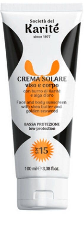 Karité Crème solaire visage et corps SPF15 100 ml