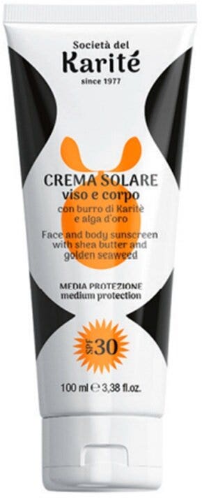 Karité Crème solaire visage et corps SPF30 100 ml
