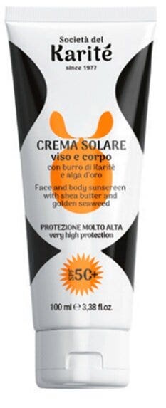 Karité Crème solaire visage et corps SPF 50+ 100 ml