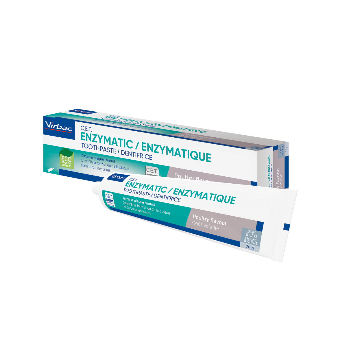 Virbac Dentifrice enzymatique pour chiens et chats 70 g