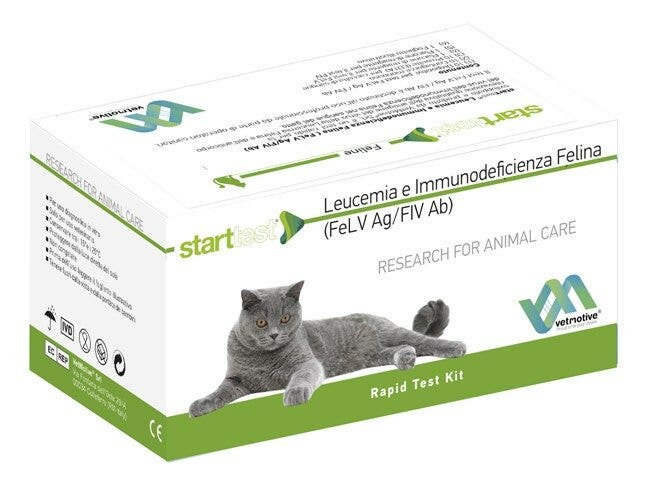 VetMotive Start Test Leucémie et immunodéficience féline (FeLV Ag / FIV Ab) 10 kits de test