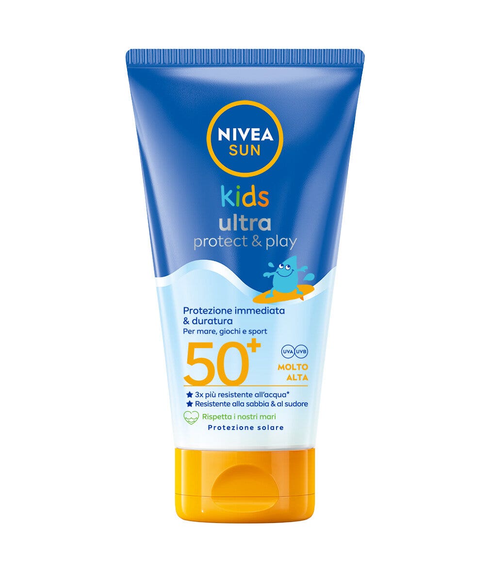 Nivea Sun Lait Solaire Kids Ultra Protect & Play SPF 50+ Crème Solaire Enfants Waterproof 150 ml
