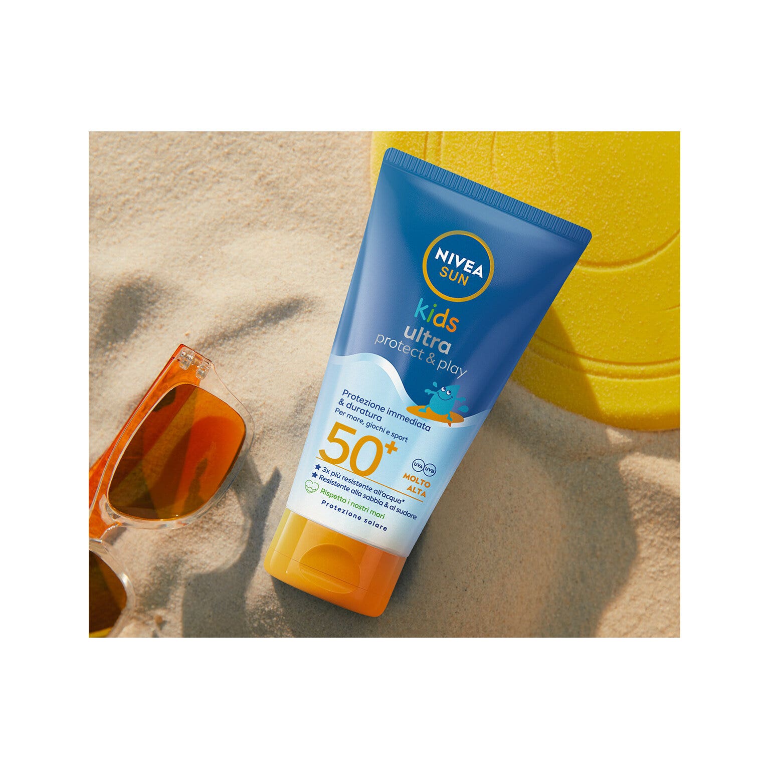 Nivea Sun Lait Solaire Kids Ultra Protect & Play SPF 50+ Crème Solaire Enfants Waterproof 150 ml
