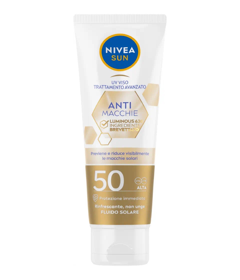 Nivea Sun Fluido Solare UV Viso Anti Macchie Luminous 630 SPF 50 40ml