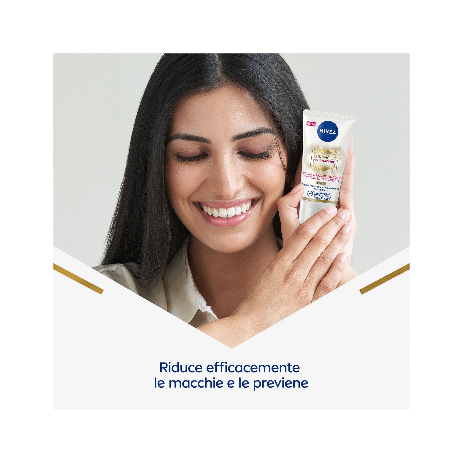 Nivea Cellular Luminous630 Crème pour les mains anti-taches, soin anti-âge avancé SPF15 50 ml