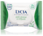 Lycia 20 lingettes démaquillantes pour peaux grasses et impures
