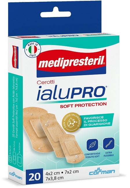 Medipresteril Cerotti Ialupro Soft Protection 20 Cerotti 3 Formati Assortiti