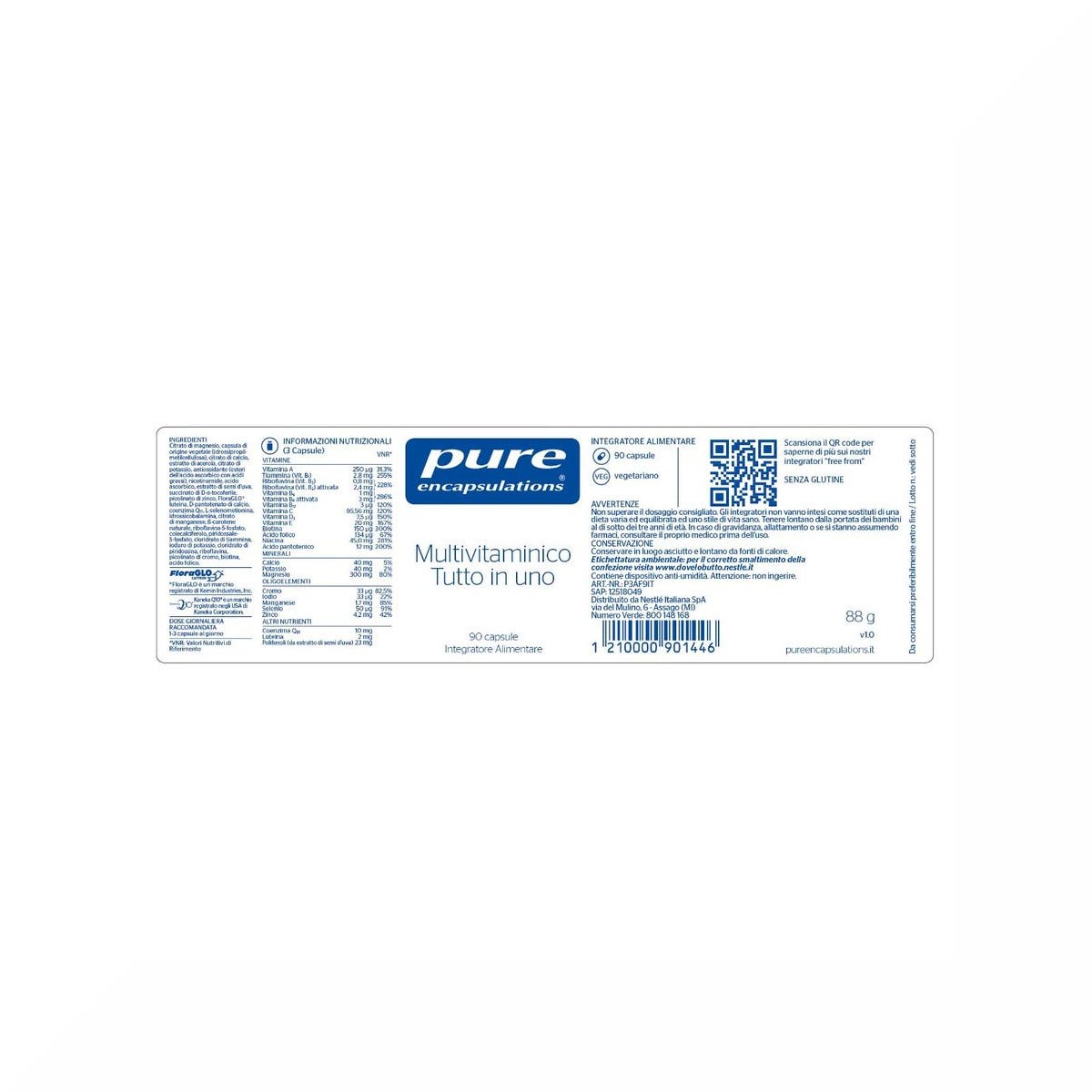 Pure Encapsulations Multivitaminico Tutto In Uno 90 Capsule