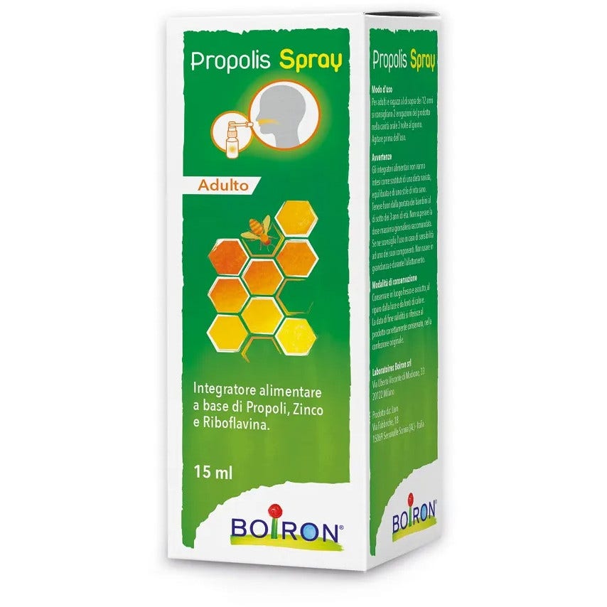 Boiron Propolis Spray pour la gorge pour adultes 15 ml