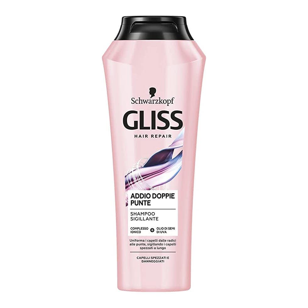 Schwarzkopf Gliss Addio Doppie Punte Shampoo Sigillante Per Capelli Spezzati E Danneggiati 250ml