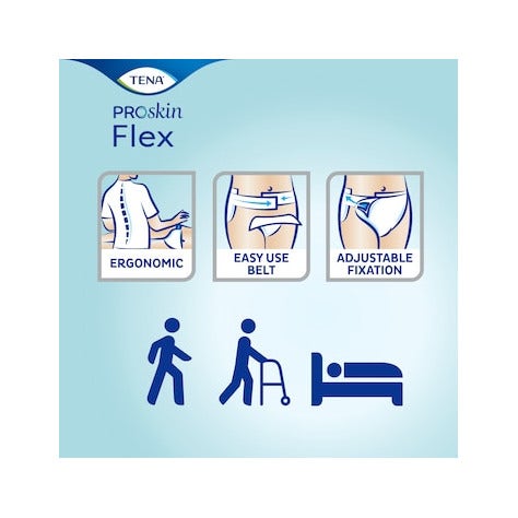 Tena Flex Plus, couches-culottes à ceinture pour l'incontinence, taille XL, 30 pièces