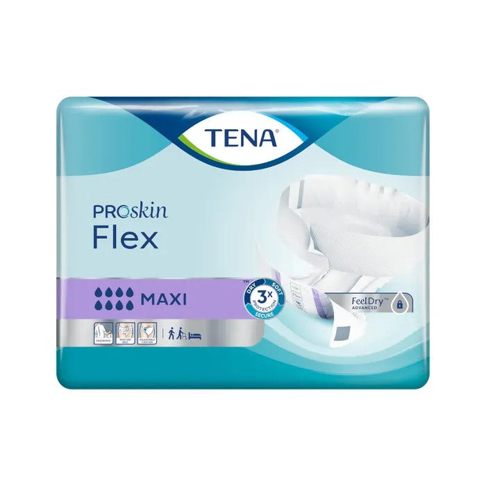 Tena Flex Maxi Couches-culottes à ceinture Large 22 pièces