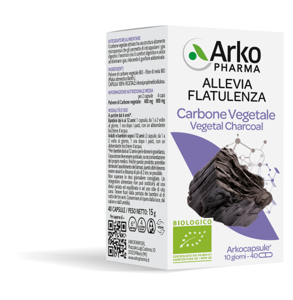 Arkocapsule Charbon Végétal Bio 40 gélules