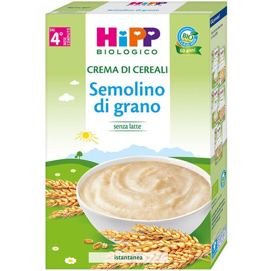Hipp Bio Crème aux céréales à base de semoule de blé 200 g 4 mois+