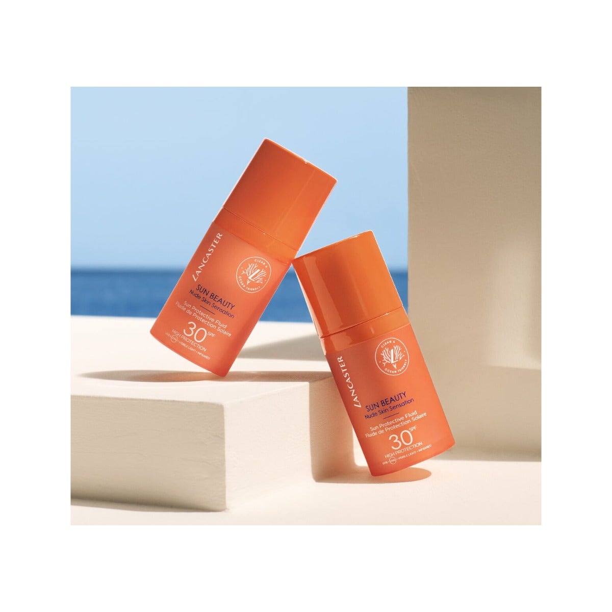 Lancaster Sun Beauty Protective Fluid SPF 30 Nude Skin Sensation Viso 30ml
