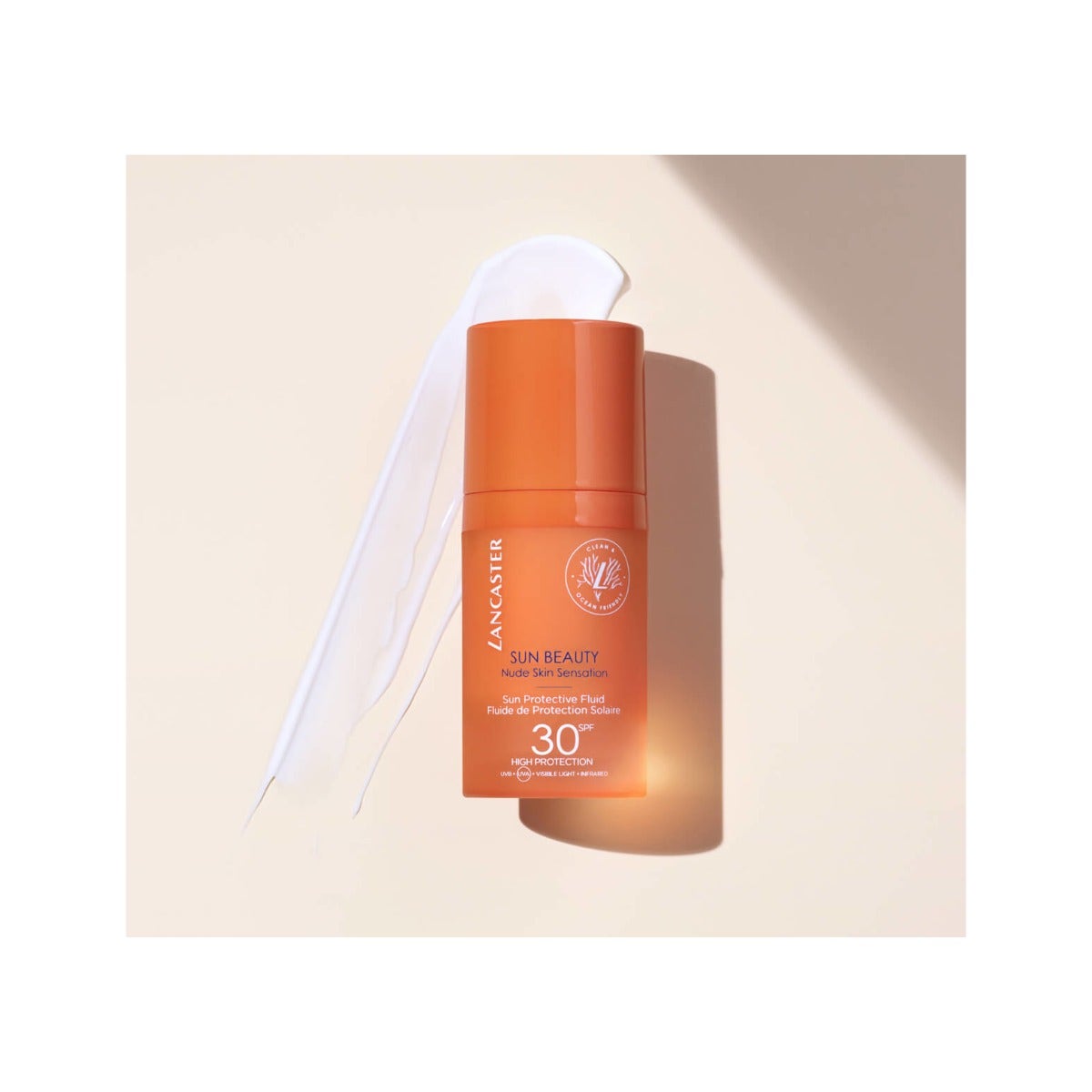 Lancaster Sun Beauty Protective Fluid SPF 30 Nude Skin Sensation Viso 30ml