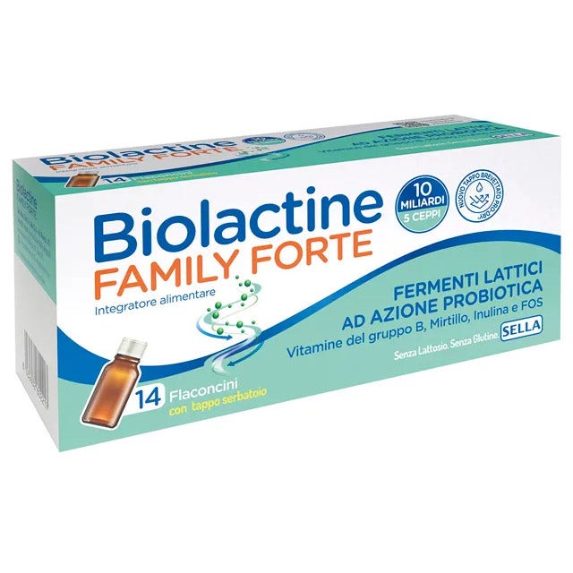 Biolactine Family Forte 10 milliards, 14 flacons de 9 ml