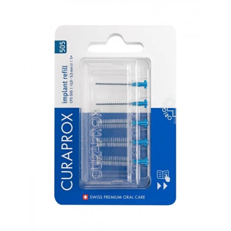 Curaprox Cps Soft Implant 505, lot de 5 brossettes