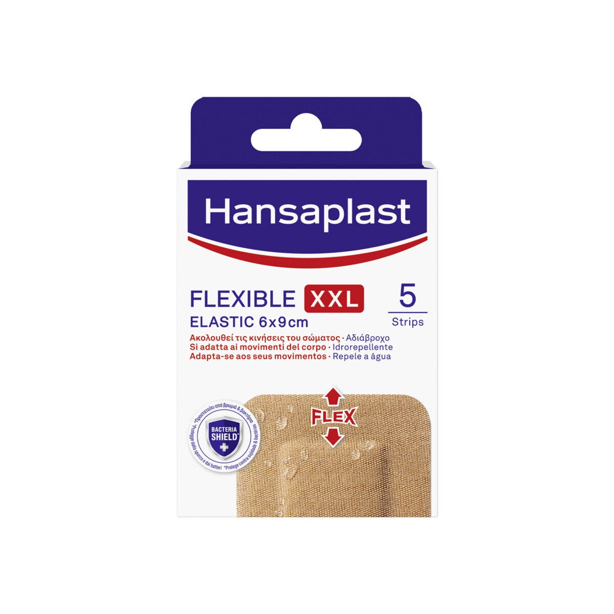 Hansaplast Pansements Flexible XXL Pansements élastiques pour articulations 6 x 9 cm, 5 pièces