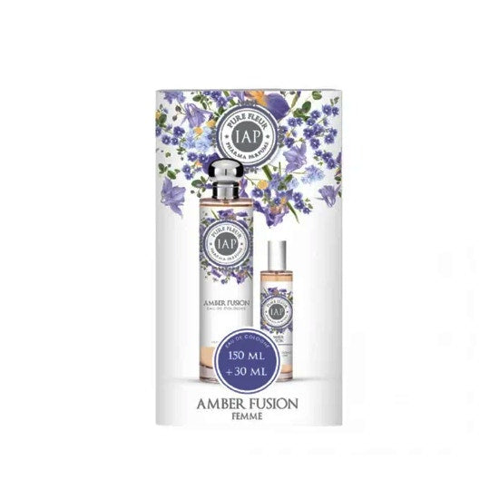 Iap Pharma Coffret Duplo Pure Fleur Eau de Cologne Amber Fusion 150 ml + 30 ml